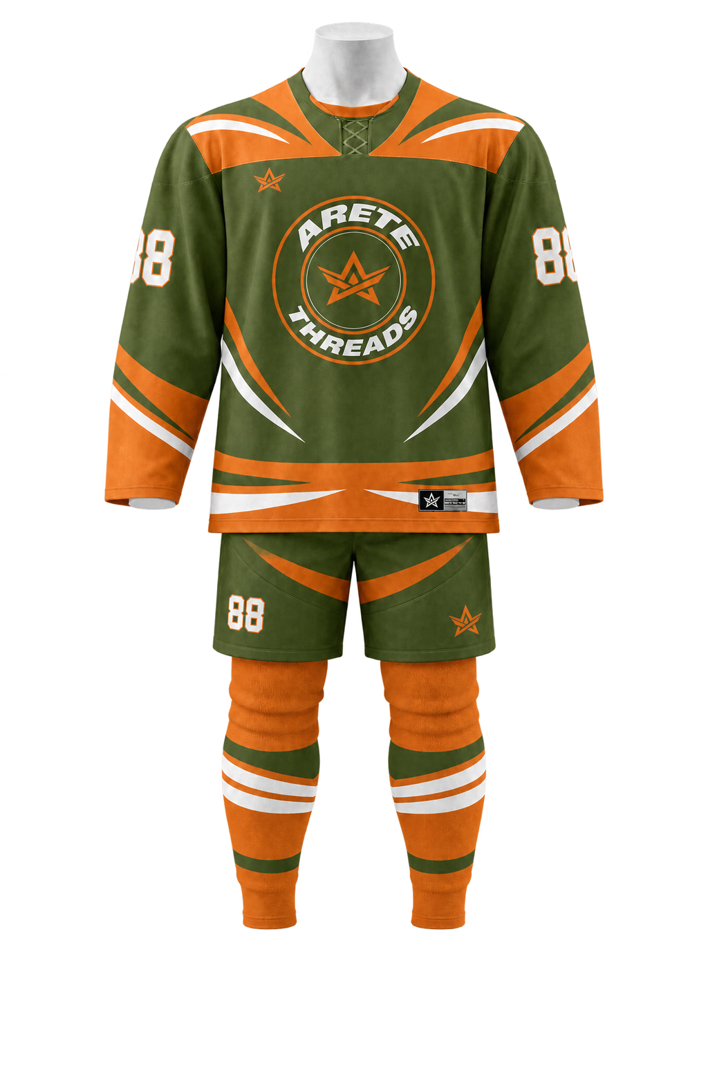 ARETE Breakaway hockey uniform on mannequin
