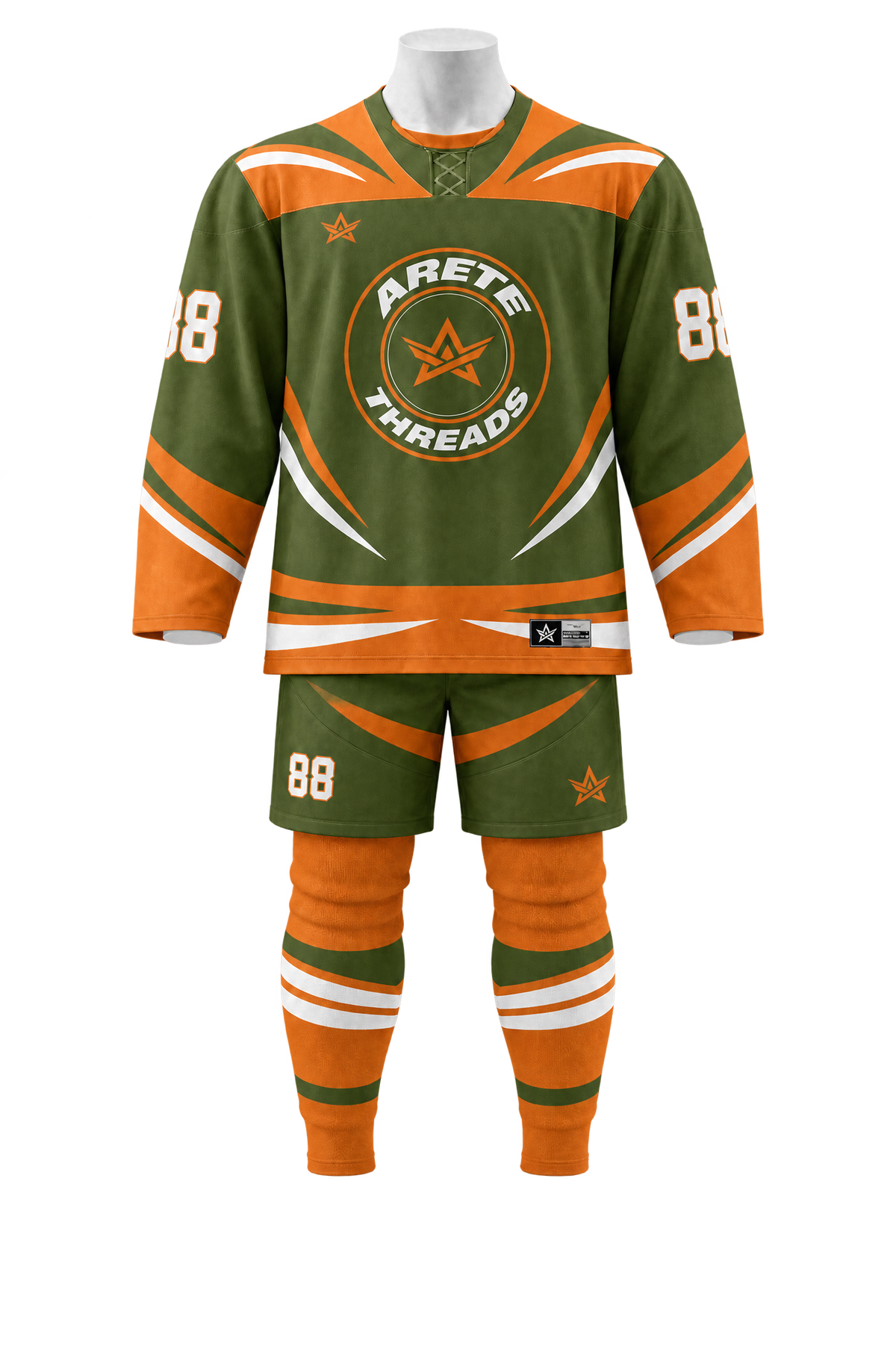 ARETE Breakaway hockey uniform on mannequin