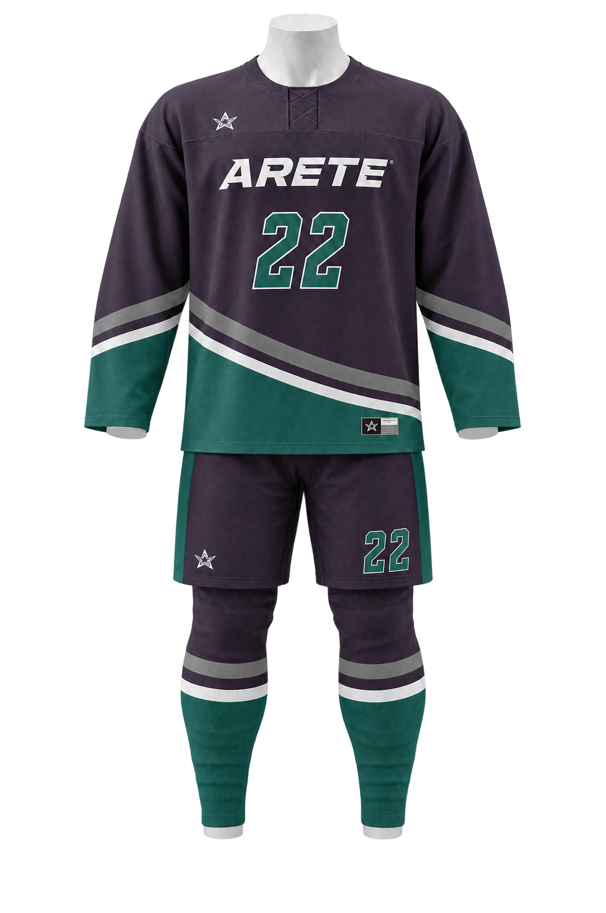 ARETE Breakaway hockey uniform on mannequin