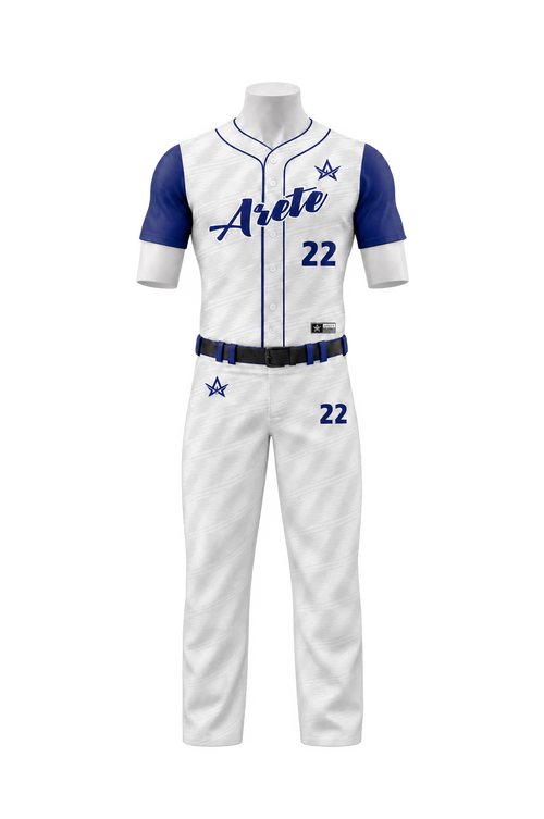 ARETE Ace baseball uniform on mannequin